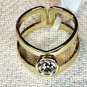 Gold Plated Ring Adjustable ring